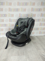 Автокресло детское Indigo Aero ST-3 Isofix группа 0/1/2/3 (0-36) серый