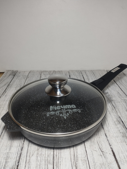 Сковорода АП 240мм съемная р стекл кр ГРАНИТ black С024802