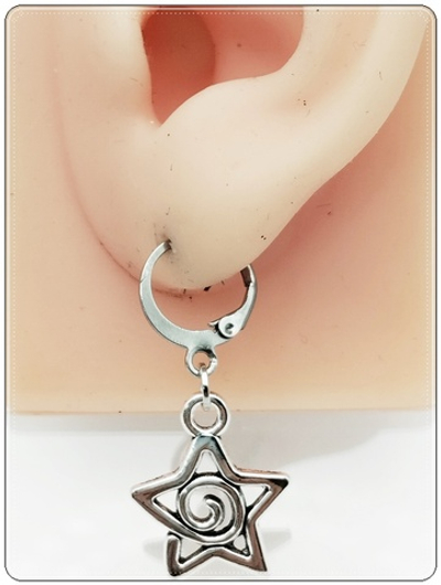 Серьги "Звёздная бесконечность" для пирсинга ушей.