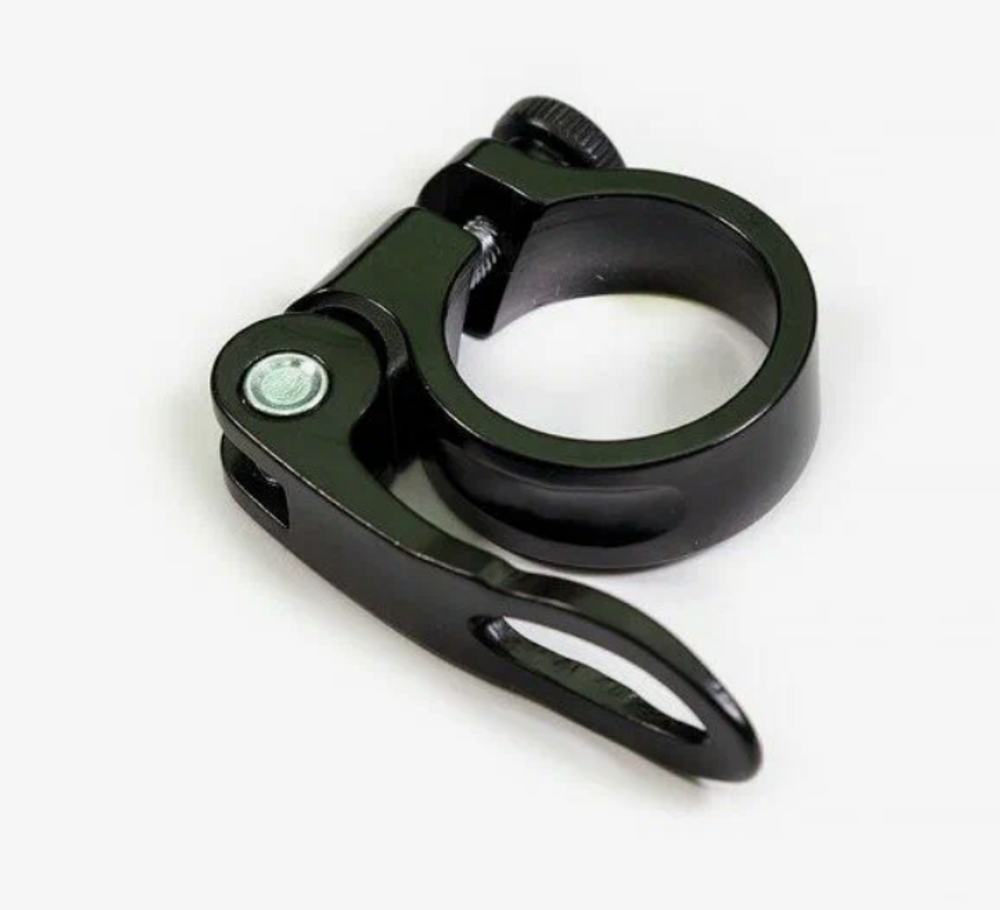 Хомут подседельный TRIX JB-KC007, ø34.9мм с эксцентриком, алюминиевый, черный