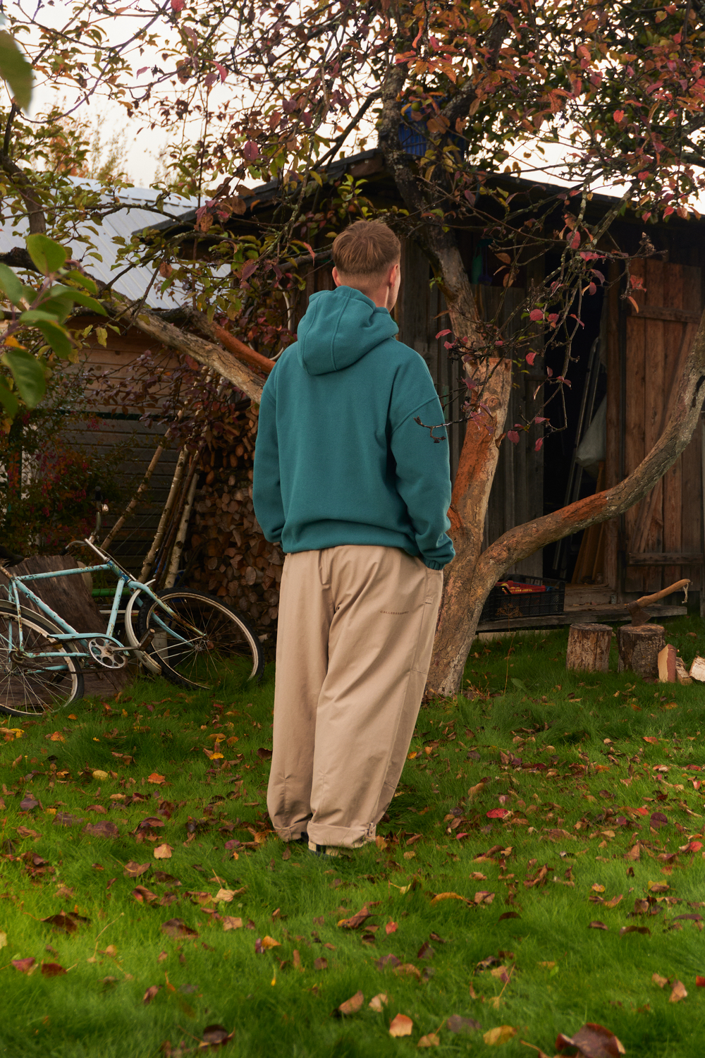 Худи Called a Garment Wrap "Emerald" Men's