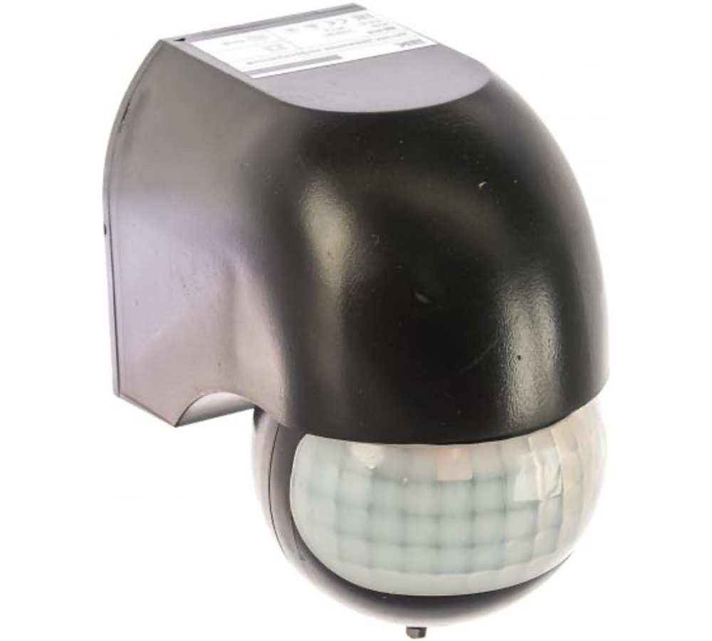 Датчик движения ДД-010 1100Вт 180град 10м IP44 черный IEK LDD10-010-1100-002