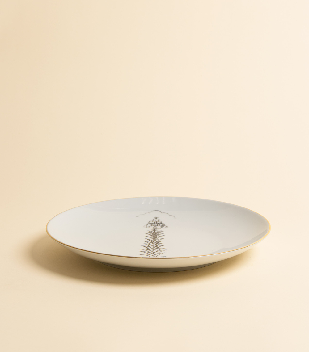 Сервировочное блюдо — Цветы Кипрея, 27 см | ARSHÁ