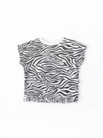 Футболка с бахромой "Зебра"