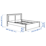 Каркас кровати - IKEA SONGESAND/LURÖY/LUROY, 200х160 см, белый, СОНГЕСАНД/ЛУРОЙ ИКЕА