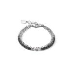 Браслет Coeur de Lion 4-In-1 Silver 5067/30-1700 цвет серый, серебряный
