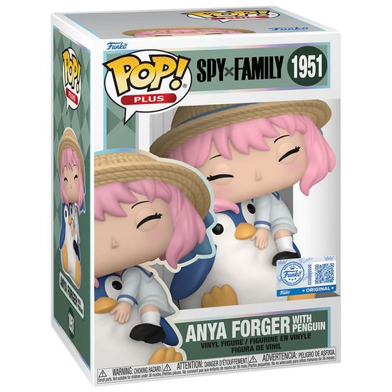 Фигурка Funko POP! Plus Animation Spy x Family Anya Forger w/Penguin (Exc) (1951) 87182 / Фигурка Фанко ПОП! по мотивам аниме "Семья шпиона", Аня Форджер