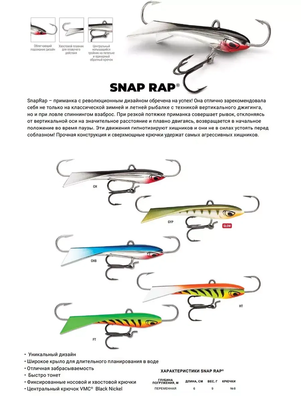 Балансир для зимней рыбалки Snap Rap 06 /GYP