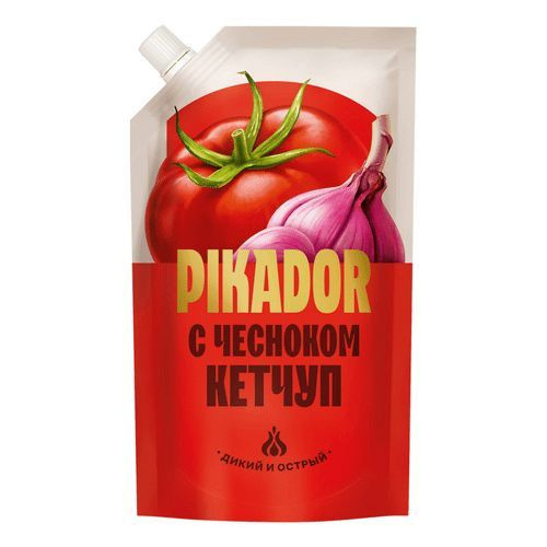 Кетчуп Пикадор HEINZ с чесноком 300г дой-пак