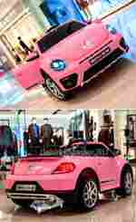 Детский электромобиль S303, Volkswagen, розовый