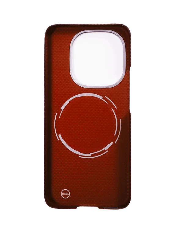 Карбоновый чехол для IQOO 15 с MagSafe синий (Blue) шахматное плетение