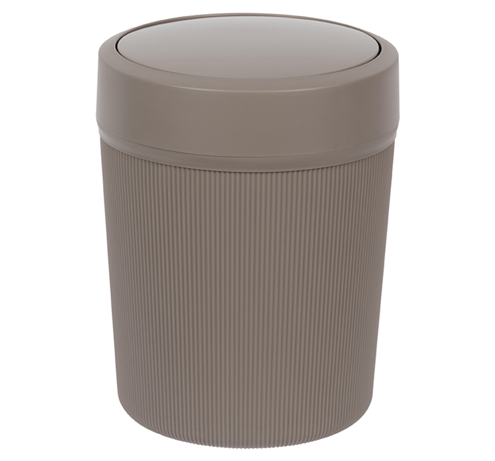 Контейнер для мусора ВЕЛЬВЕТ 4 л, крышка фиксируется в двух положениях: «открыта» и «закрыта» М2485