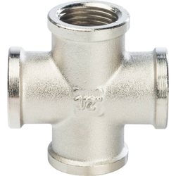 Крестовина ВВ никелированная 1/2 STOUT