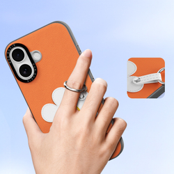 Чехол оранжевого цвета (Daisy Edition) для iPhone 17, серия Luvy Series Case (со съемным ремешком) от Dux Ducis