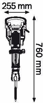 Молот ударный сетевой BOSCH GSH 16-28 0611335000 Тележка