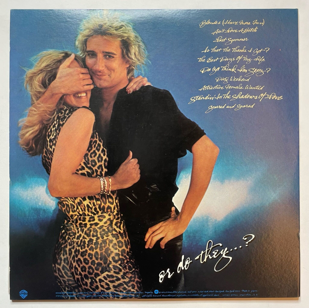 Винтажная виниловая пластинка LP Rod Stewart Blondes Have More Fun (Japan 1978) (Obi)