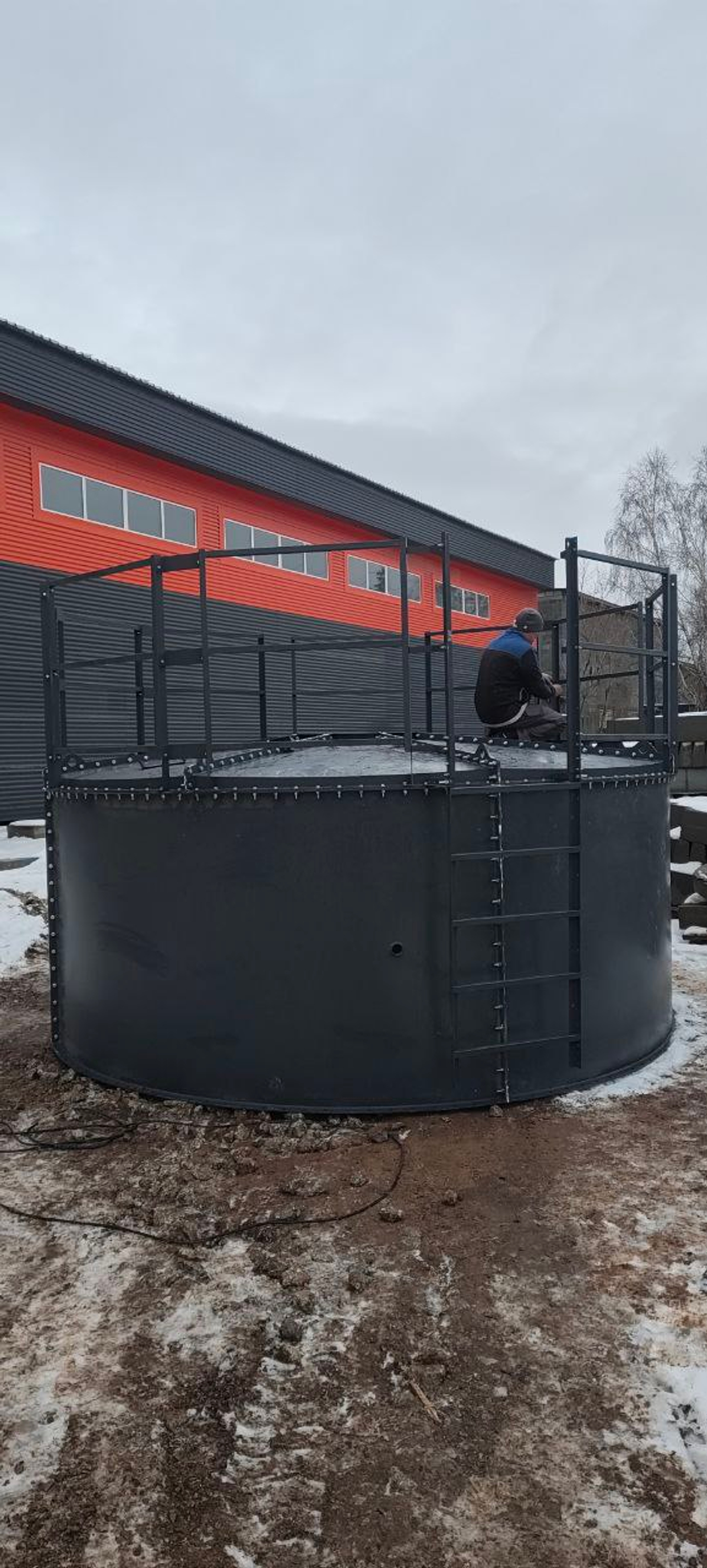 Монтаж силоса 100 тонн