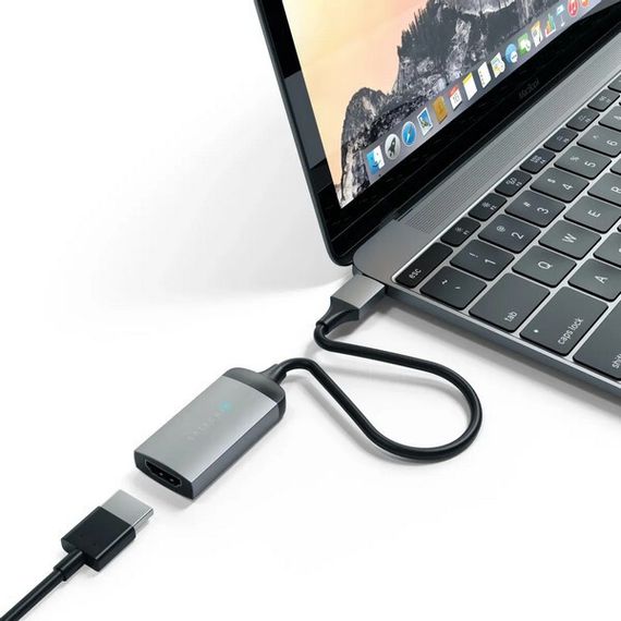 Адаптер Satechi Aluminum Type-C to HDMI (ST-TC4KHAM) Space Gray / Серый космос