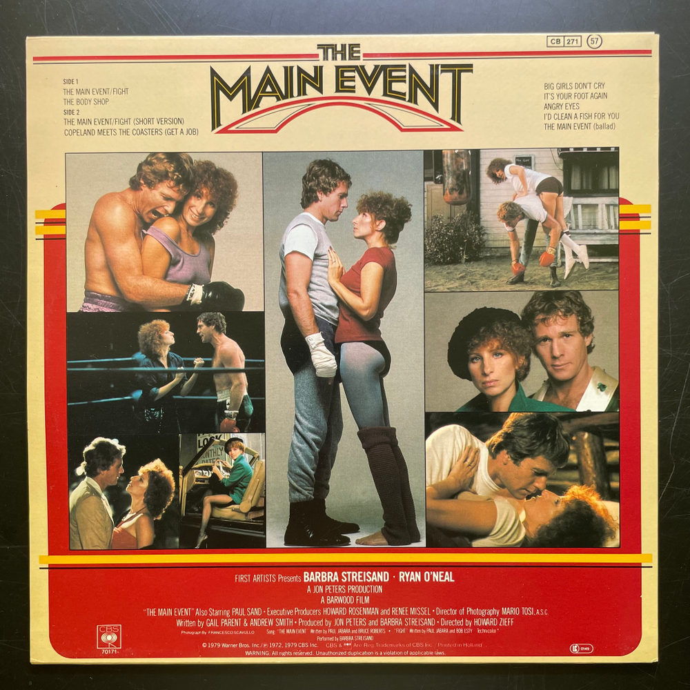 The Main Event - Music From The Original Motion Picture Soundtrack (Голландия 1979г.)