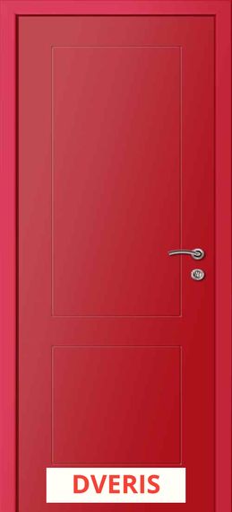 Межкомнатная дверь Ф2К multicolor (RAL 3020 Красный)