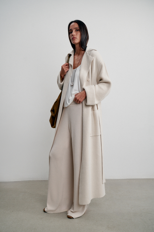 Кардиган-пальто SAHAR, жемчужный