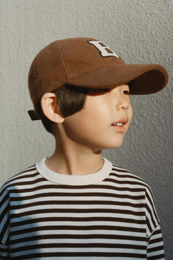 ZARA ЛОНГСЛИВ В ПОЛОСКУ С ВЫШИВКОЙ, КОРИЧНЕВЫЙ