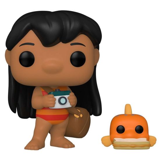 Фигурка Funko POP! Disney Lilo & Stitch Lilo with Pudge (1047) 55621 / Фигурка Фанко ПОП! по мотивам мультфильма "Лило и Стич", Лило