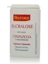 Сахарозаменитель MILFORD Сукралоза с инулином 370 таб