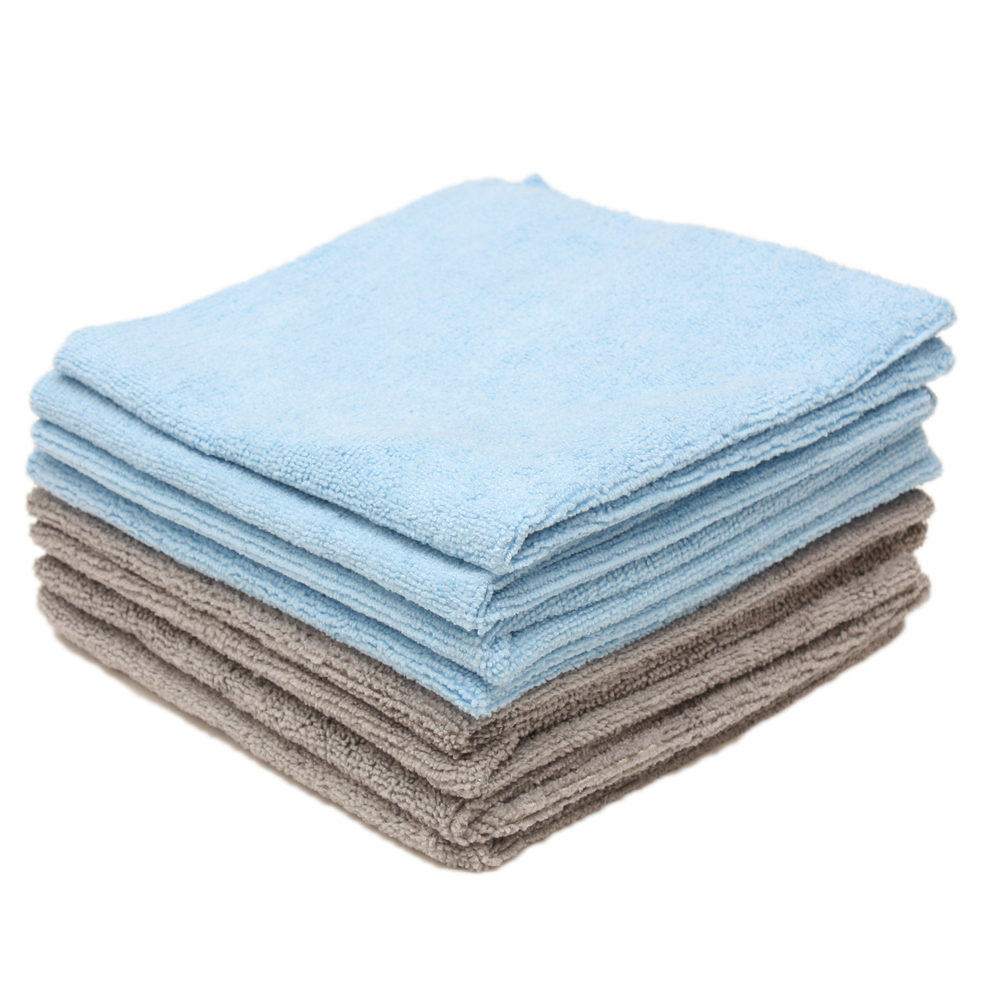 All-Purpose Terry 8set Набор микрофибр синего и серого цветов, 8шт, 35х35 см, 300гм2