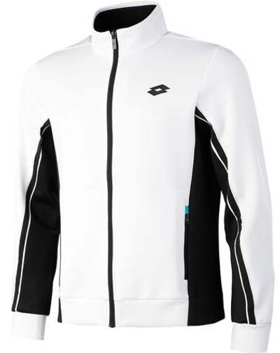 Мужская кофта теннисная Lotto Squadra II Jacket - bright white/all black