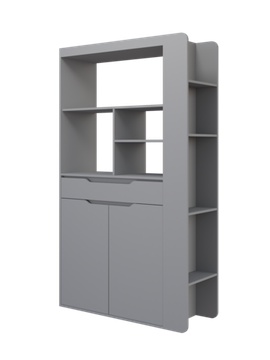 Стеллаж АЛЬТ-ЛАВОРО /1200*2000*400/ белый / дуб бунратти