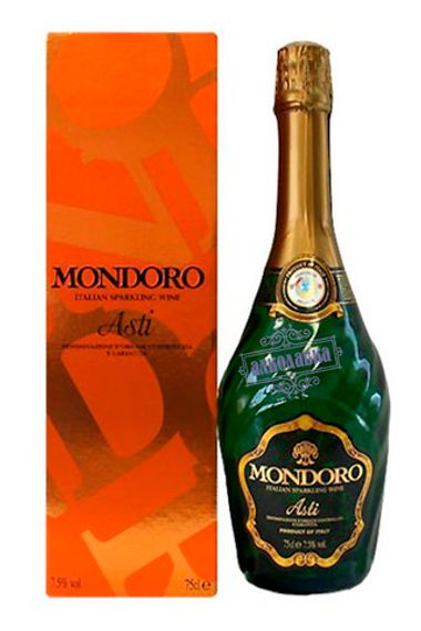 Asti Mondoro. Sweet white sparkling wine. Giftbox. 0,75 l.
