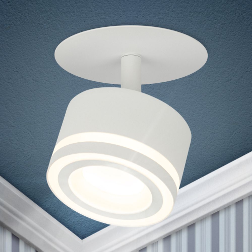 Встраиваемый светильник под лампу GX53 ЭРА DK114 WH белый | Встраиваемые светильники Для ламп GX53