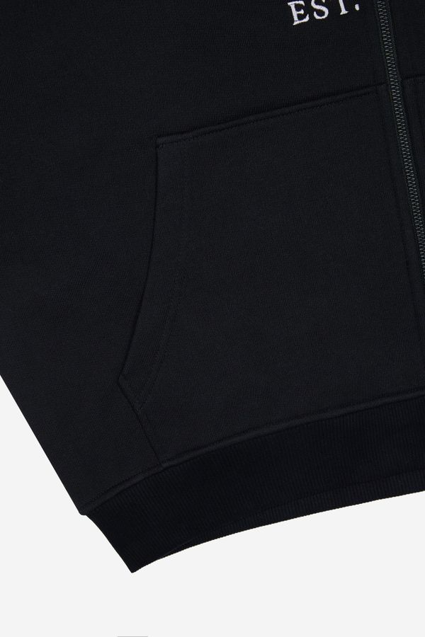 Худи Zip черное - фото 8