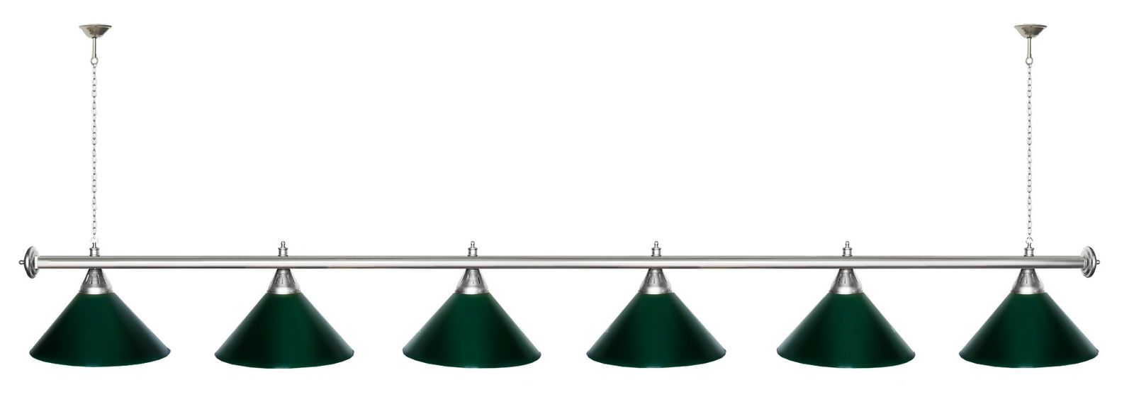 Лампа STARTBILLIARDS 6 пл. (плафоны зеленые,штанга золотая,фурнитура золото) фото №14