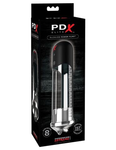 Автоматическая вакуумная помпа Blowjob Power Pump (Цвет: прозрачный)