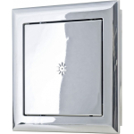 Лючок вентиляционный пластик, 200х200 мм, хром, Event, AD2020