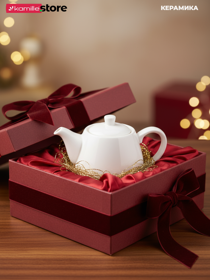 Чайник заварочный керамический 1000 мл. с глазурованным покрытием