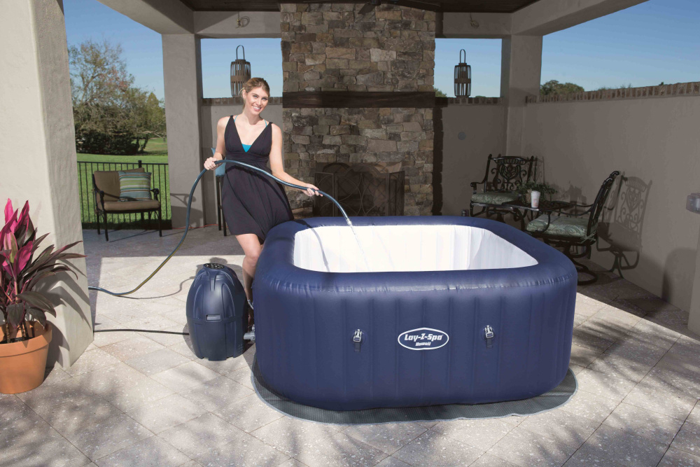 СПА-бассейн Bestway Lay-Z-Spa Hawaii AirJet 180х180х71 см, на 4-6 человек (54154)