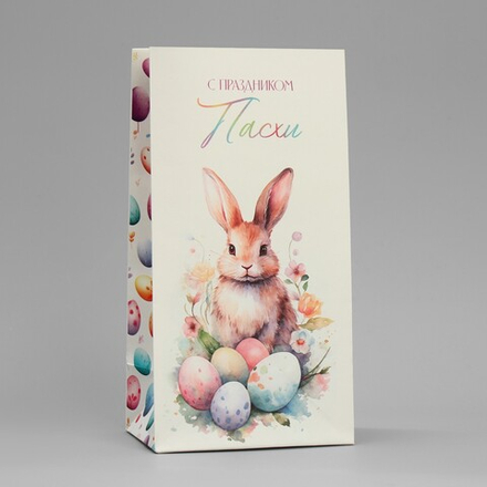 Пакет подарочный без ручек «Пасха в сердце», 10 × 19.5 × 7 см 10068885
