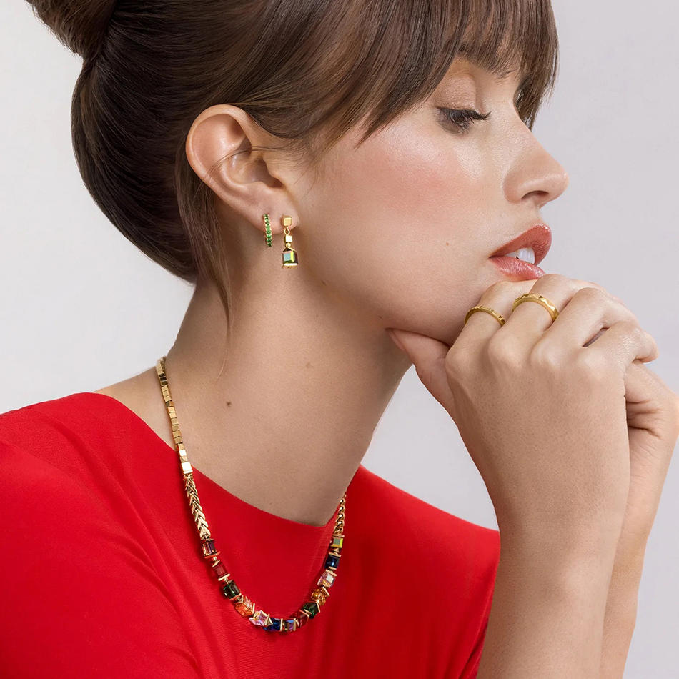 Серьги Coeur de Lion Green-Gold 0146/23-0516