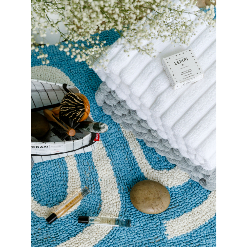 Полотенце банное Waves белого цвета Essential, 70х140 см