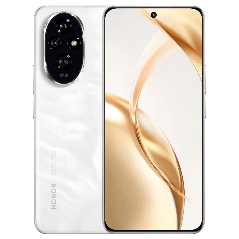 Смартфон HONOR 200 12/512GB, Moonlight White (Белый)