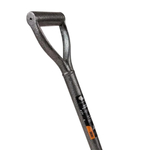 Лопата штыковая  дренажная  Рельсовая сталь,  Практик с цельномет/чер V ручка 12