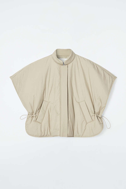 COS ЖИЛЕТ С УКОРОЧЕННОЙ ПОДКЛАДКОЙ, БЕЖЕВЫЙ