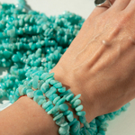 Амазонит натуральный, 6-11мм, фриформ