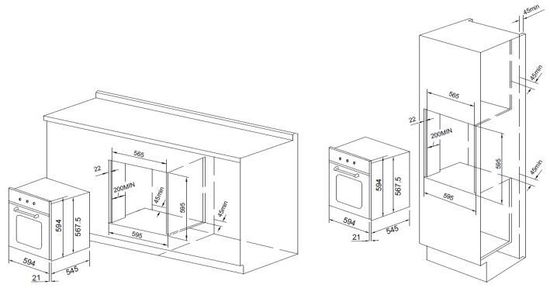 Электрический духовой шкаф GRAUDE BE 60.3 W