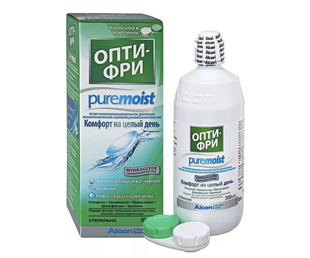 Раствор для линз Опти-Фри Pure Moist 300мл