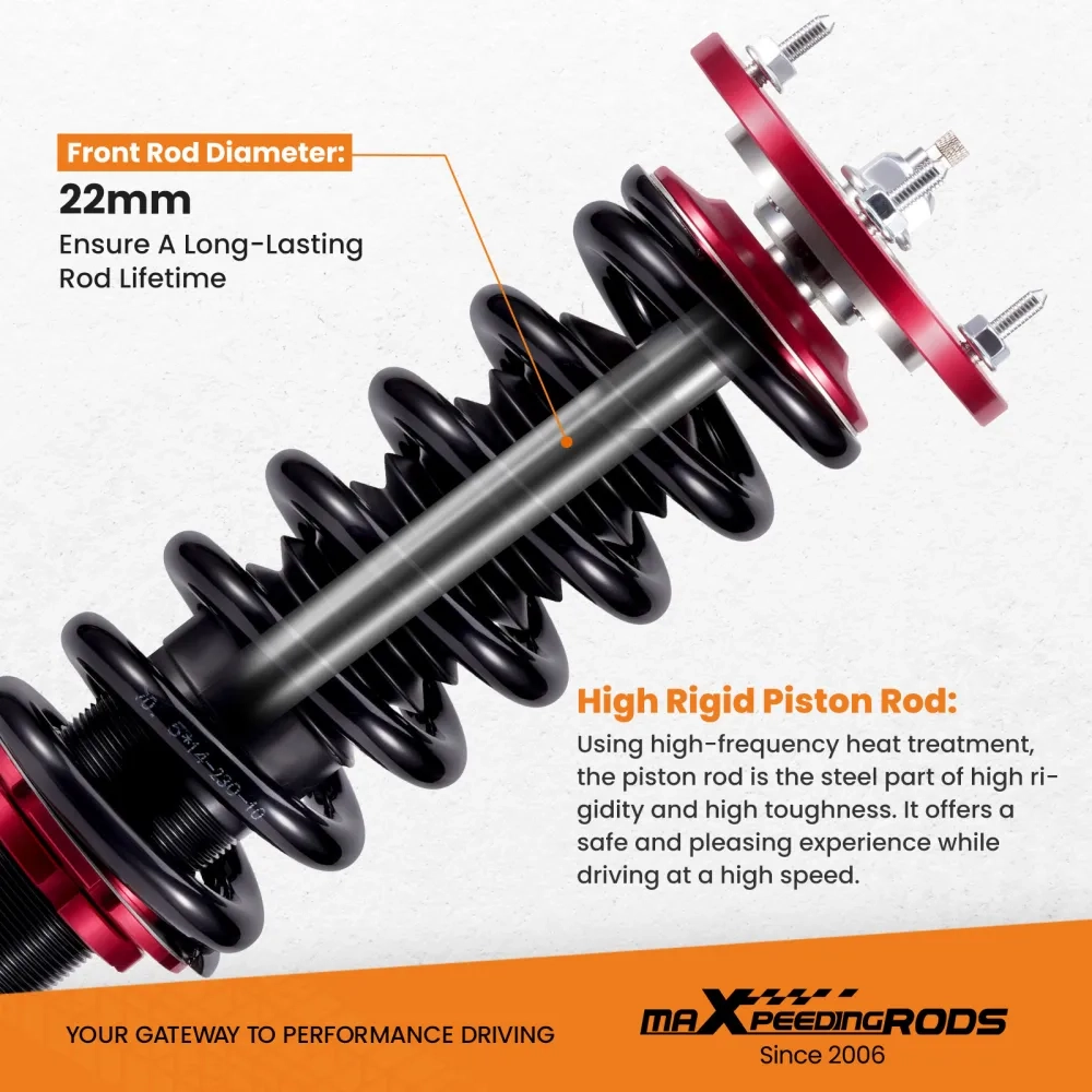 2004 - 2010 подходит для автомобиля BMW 5 Series E60 Sedan Adjustable Damper 525i 530i 535i 550i Coilover Kit lowering kit