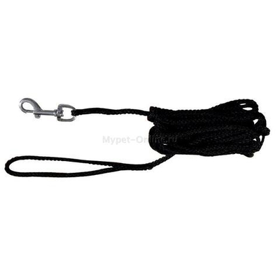 Поводок тросовый для собак Trixie Tracking Leash, черный